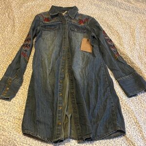 Stetson Blue Denim Long Duster/ Shirt Dress